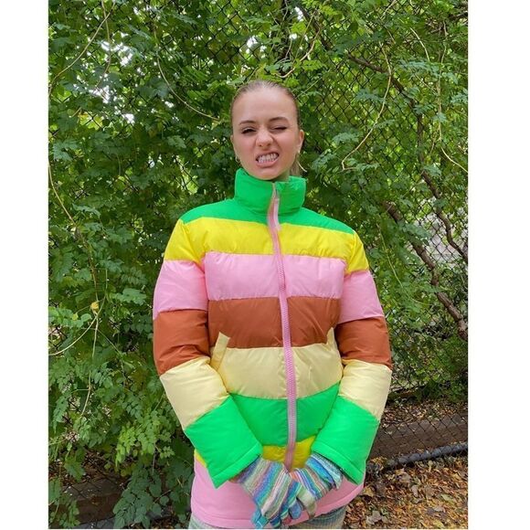 RACHEL ANTONOFF Terry Puffer in Colorblock - Picture 4 of 12